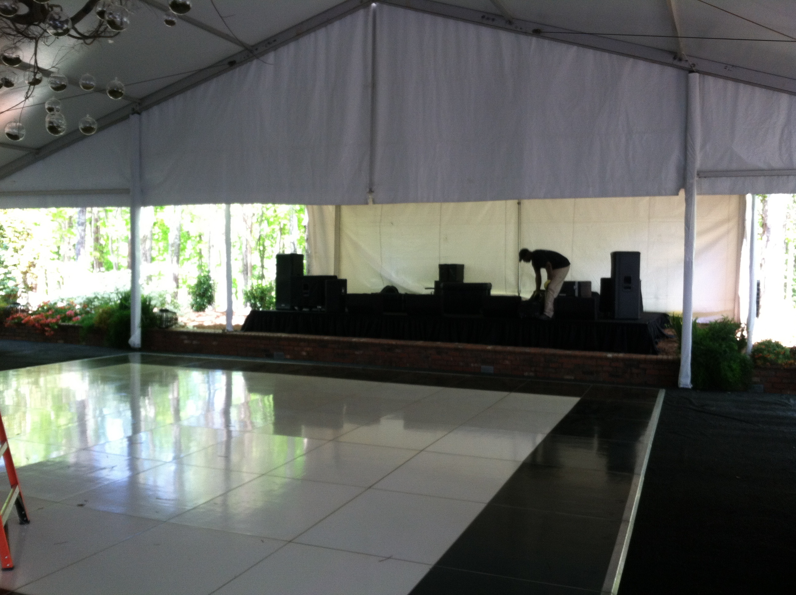 White Dance Floor Rental and Stage Rental